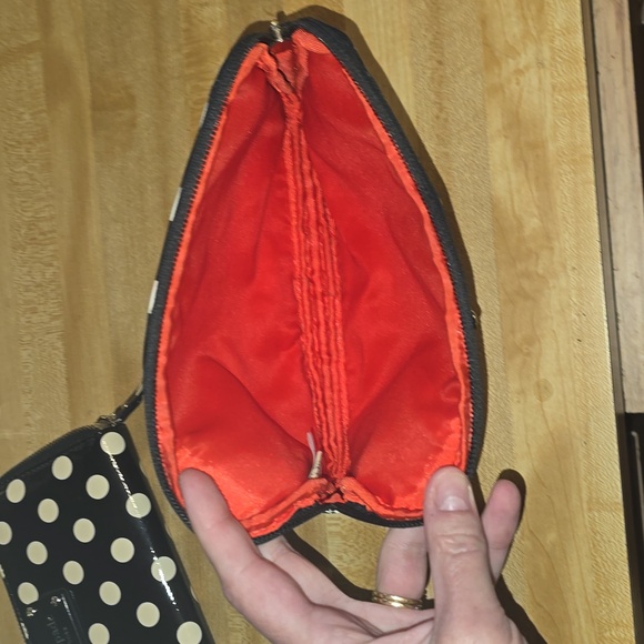 Kate Spade patent polkadot wallet and makeup bag lot - Picture 5 of 6